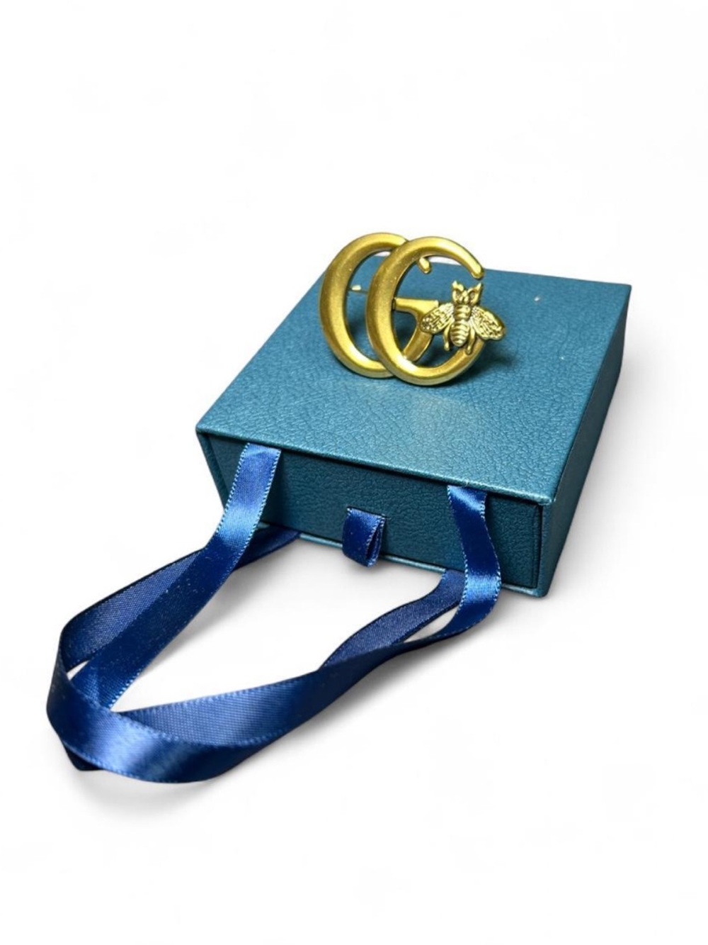 Women’s Gucci Double-G Logo Elegant Bumblebee Brooch - Brand New